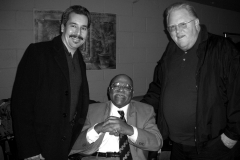 Backstage with legendary jazz trumpeter Clark Terry and my good friend Tom Wick. Clark was the best both as a musician and as a human!